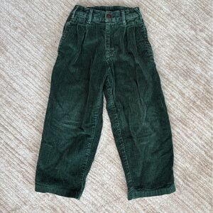 Dark Green Boys Corduroy Pants size 5